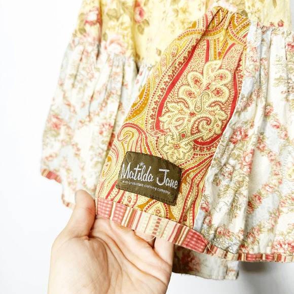 MATILDA JANE Back to School Molly SKIRT floral circle twirly cotton girls 8 - Picture 6 of 7